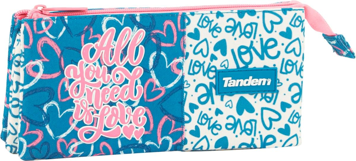 Κασετίνα με 3 θήκες Tandem All You Need Is Love